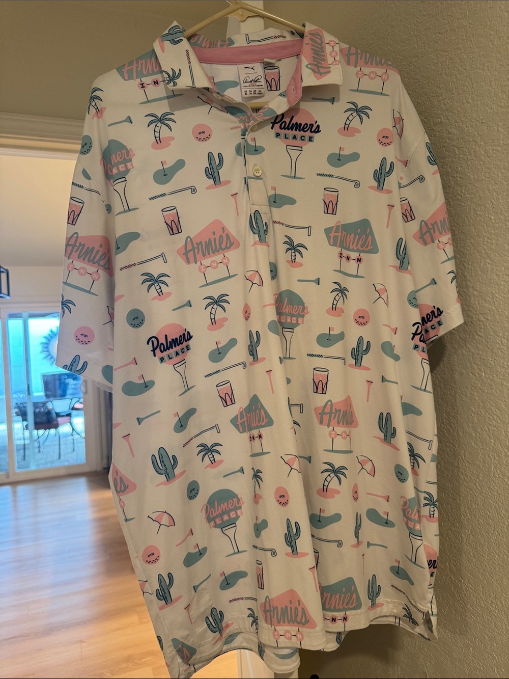 Desert inspired golf polo